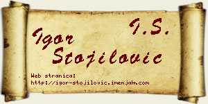 Igor Stojilović vizit kartica